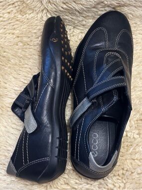 ⛳️ Ecco Leather Golf Slip-On Loafers with Contrast Stitching Spiked